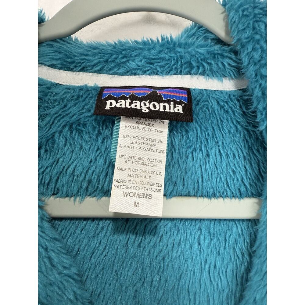 Patagonia Women's R3 Hi-Loft Hoodie Fleece Jacket Turquoise Size M Full Zip - Picture 2 of 16